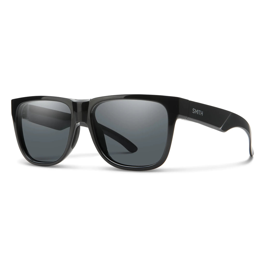 SMITH Lowdown 2 Sunglasses with Carbonic Lenses – Performance Sports Active Sunglasses For Running or Everyday Wear – For Men & Women – Black + Grey Lenses