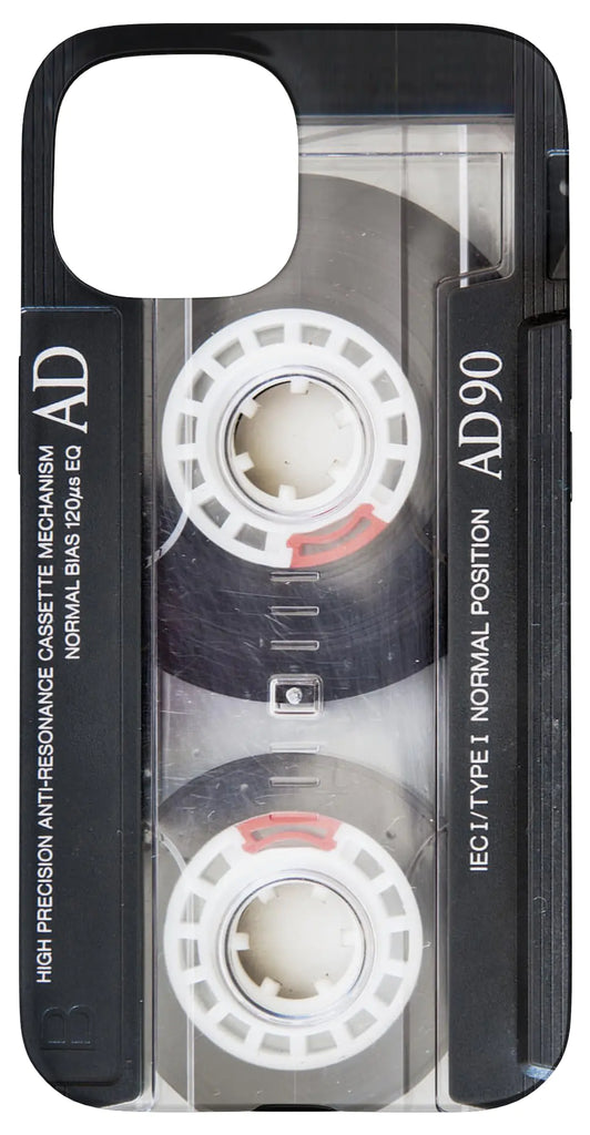 iPhone 15 Vintage Music Audio Cassette Tape Retro 90s 80s 70s 60s Case
