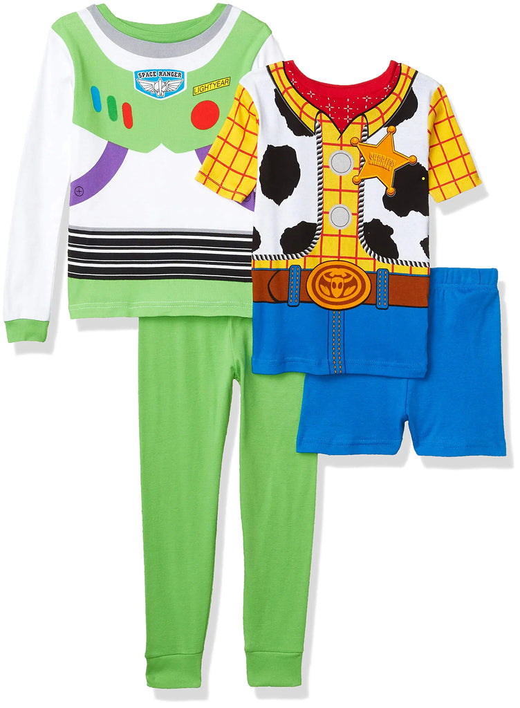 Disney Boys 4-Piece Snug-fit Cotton Pajama Set Soft & Cute for Kids Uniform2 8 - My Store
