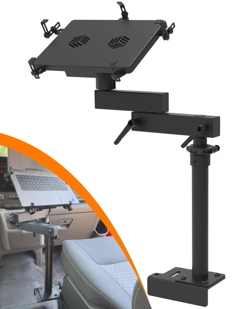 MELIPRON Van Laptop Mount Fit for Ford Transit 2014-2023 150 250 350 Cargo Van Laptop Holder Stand