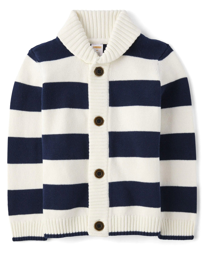 Gymboreeand Toddler Long Sleeve Cardigan SweatersCream Striped8 - My Store