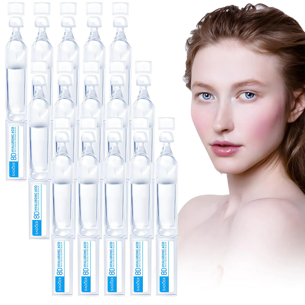 30Pcs 3% Hyaluronic Acid Serum Moisturizing Vial Hyaluronic Acid Serum for FaceHydrating Serum Single-Use Vials Hydrating Serum (2 Box) - My Store