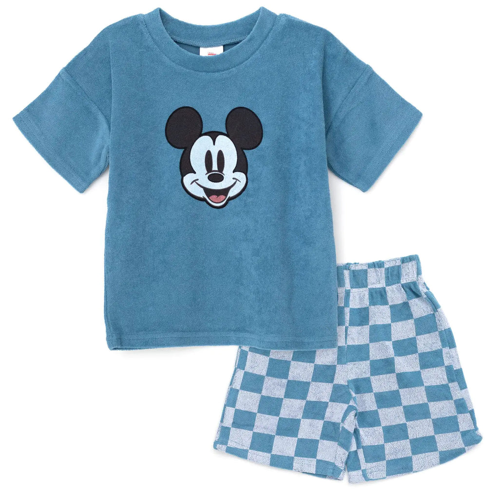 Disney Mickey Mouse Toddler Boys T-Shirt and Shorts Outfit Set Blue 2T - My Store