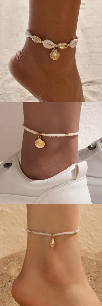 Beach Vacation Shell Anklet Bohemian Style