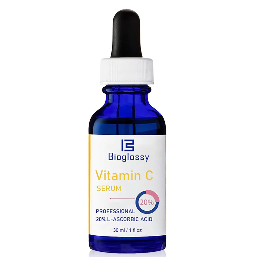 Bioglossy Vitamin C Serum 20% Professional Vitamin C Face Serum Anti Aging Skin Care Enhance Skin Radiance Reduce Fine Lines & Wrinkles for Women