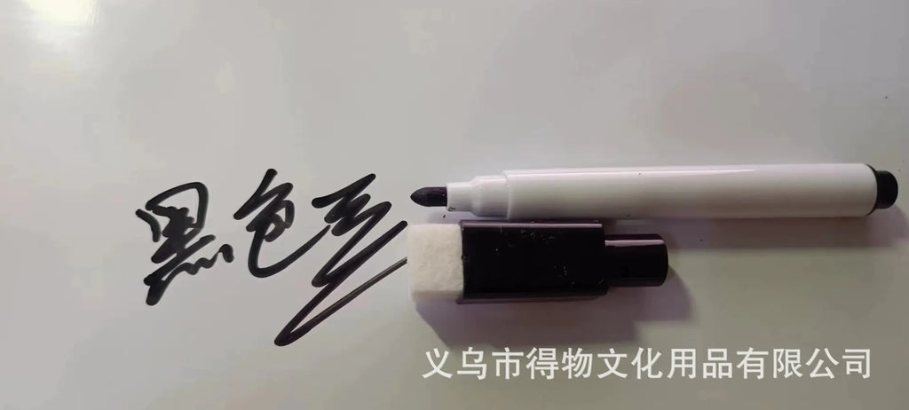 Black Magnetic Erasable Whiteboard Markers (Custom Logo)