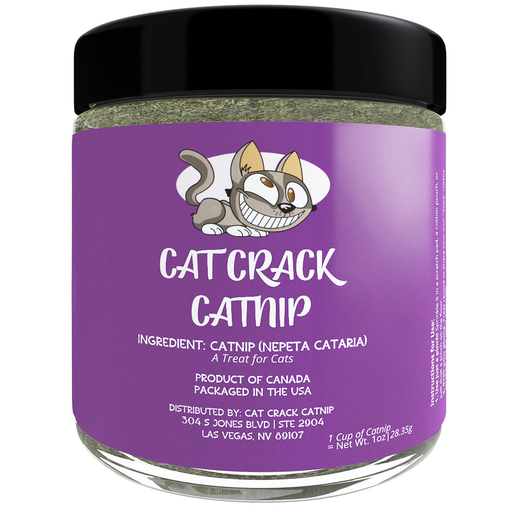 Cat Crack Catnip Zoomie-Inducing Cat Nip Blend North American Made & 100% Natural Safe & Non-Addictive Catnip Treats Used to Supplement Catnip Toys Catnip Spray & Cat Accessories (1 Cup)