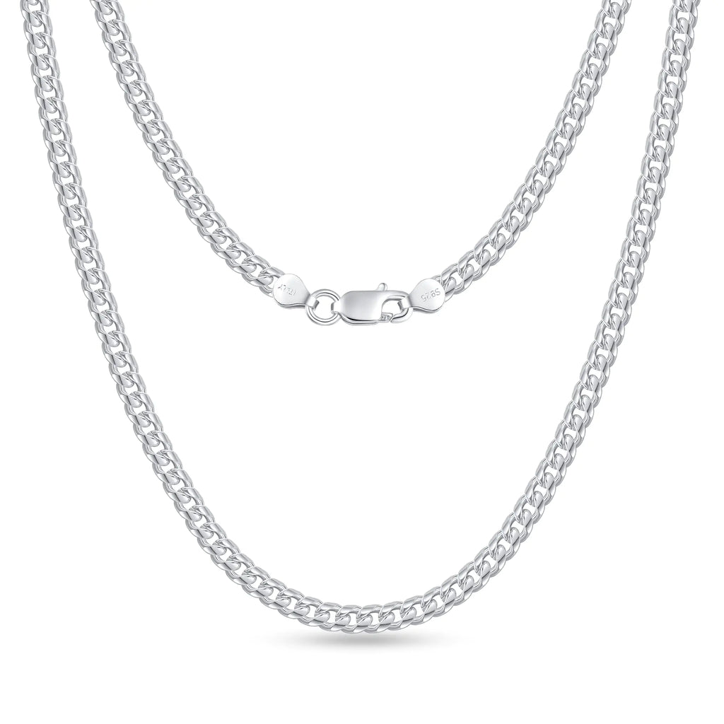Silver Chain Silver Chain for Men - 20 Inch Silver Necklace Men Cuban Link Chain for Men 3mm Sterling Silver Chain for Men Mens Silver Chain Solid Mens Silver Necklace for Mens Jewelry Mens Gifts - My Store