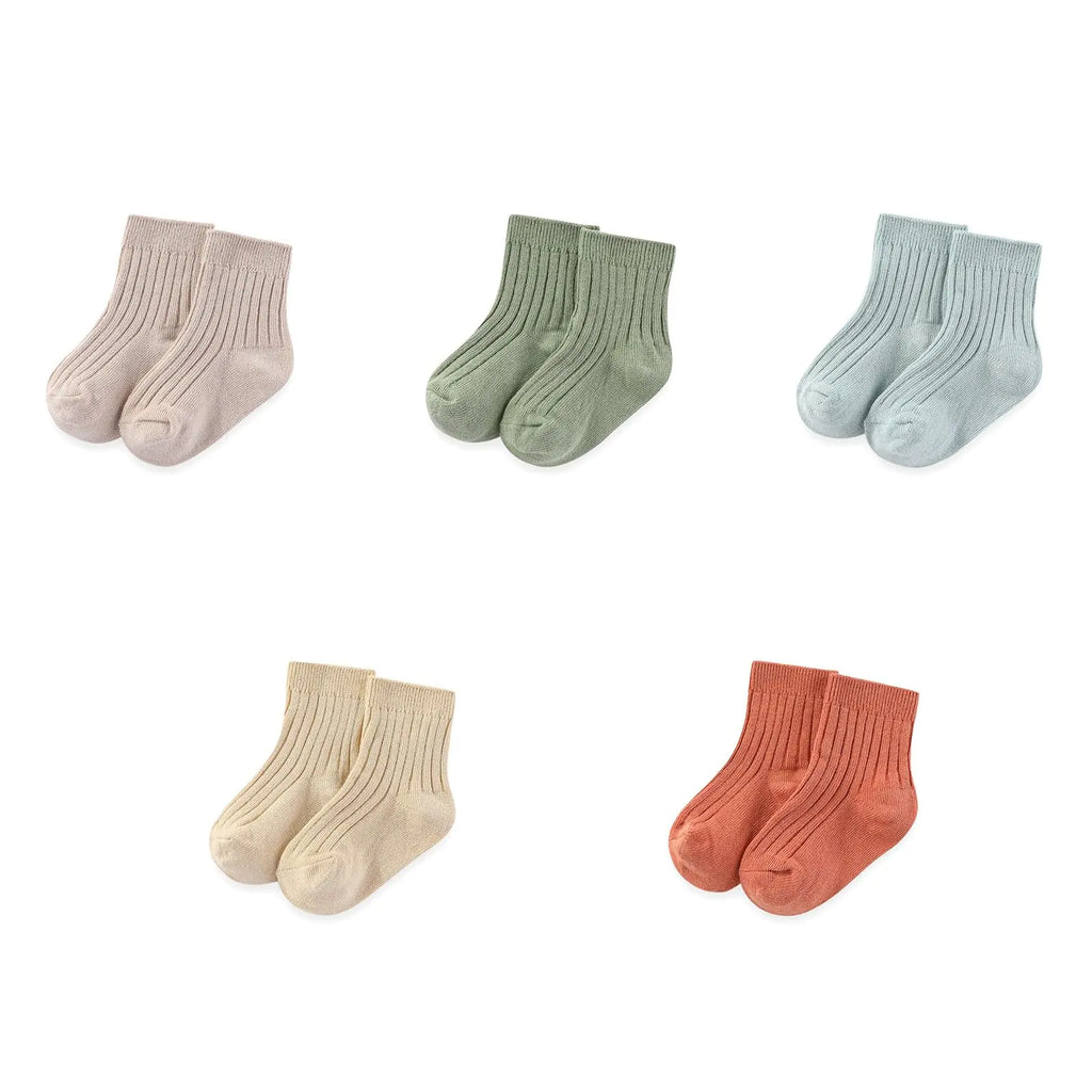 JELYLOVE Unisex Baby Boy Girl Socks 5 Pack Ankle Crew Socks Breathable Socks Newborn Accessories Set 0-5T - My Store