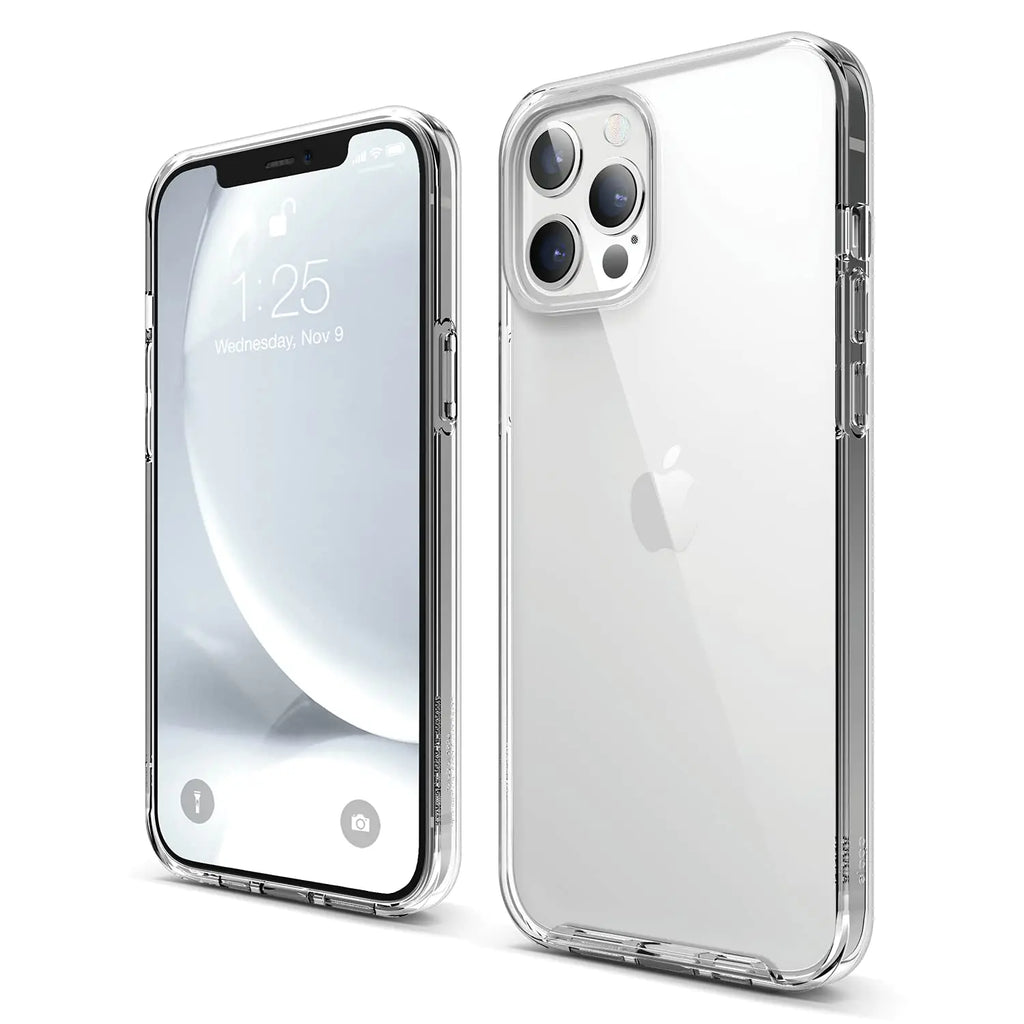 elago Transparent Hybrid Case Compatible with iPhone 12 Pro Max (6.7") Anti-Yellowing Case Durable PC Back Bumper Flexible Shockproof Case (Transparent)
