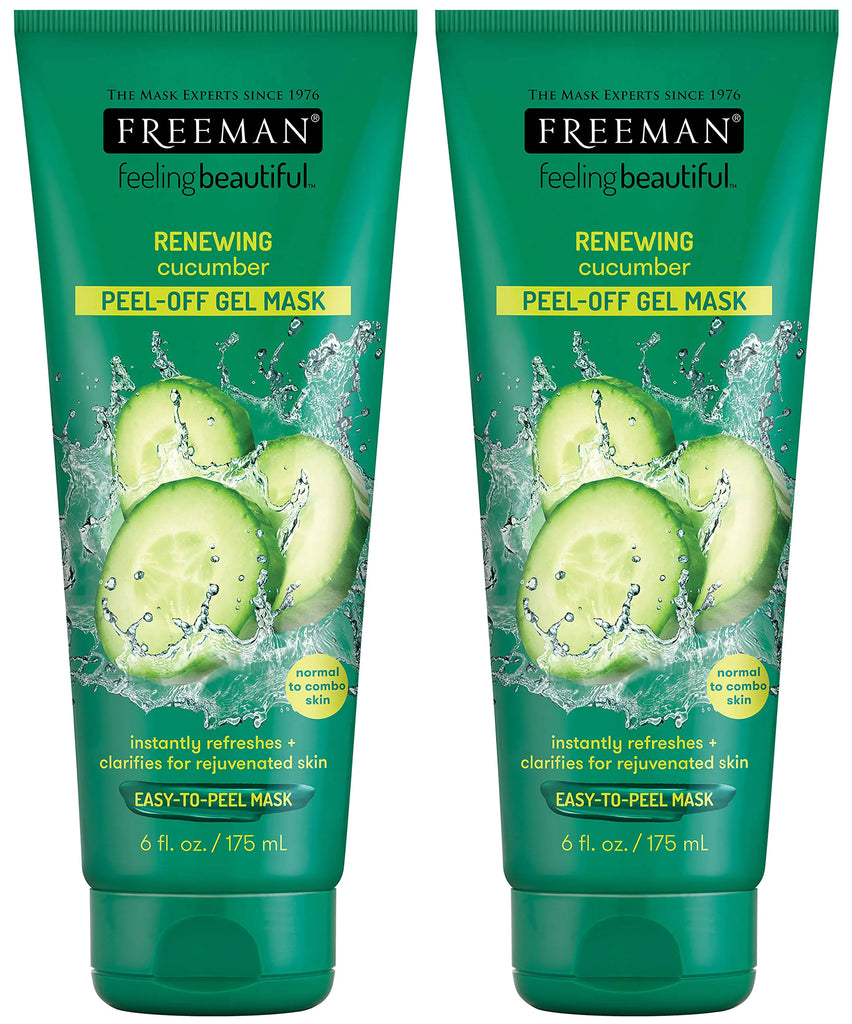 Feeling Beautiful Freeman Cucumber Peel-Off Gel Mask6 Fl Oz (Pack of 2)