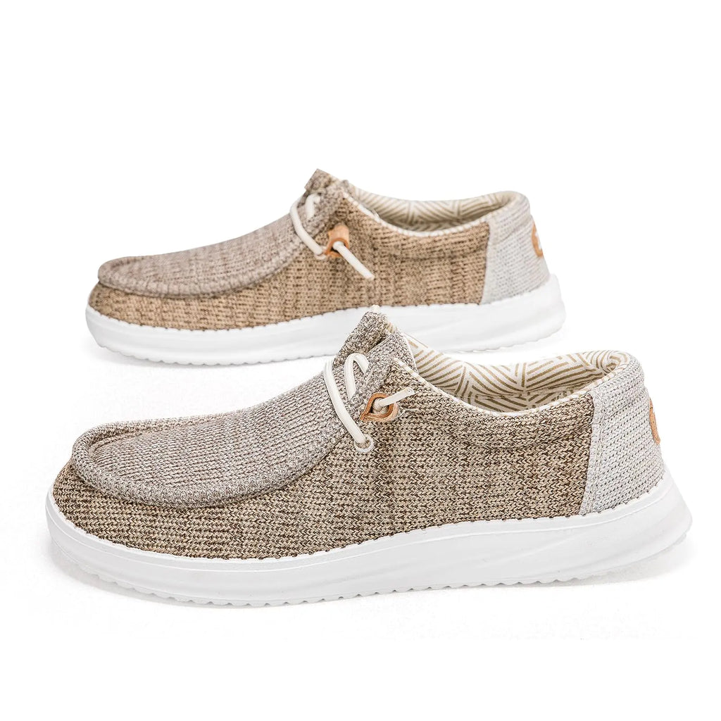 ZYEN Slip On Loafers for Men Arch Support Casual Shoes Comfortable Lightweight Walking Shoes Light-Brown 43