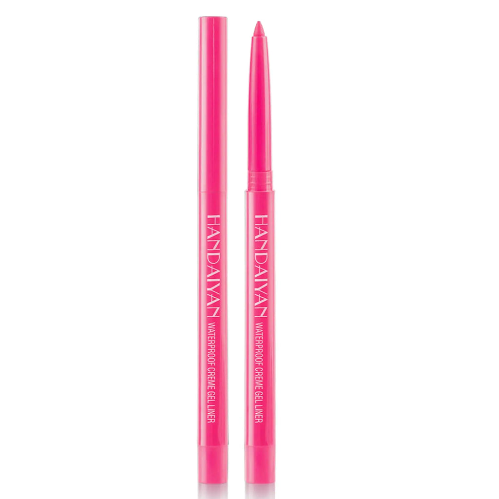 DekRion Eyeliner Pencil Waterproof Eyeliner Long-lasting Rose-red Eyeliner High-Pigmented Colorful Eyeliners Easy To Use Eyeliner Pen for Women Rose-red
