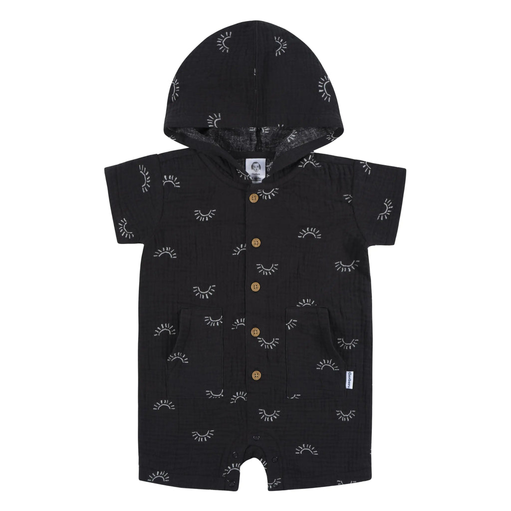 Gerber Baby Boys Hooded Cotton Romper Sunrise 24 Months - My Store