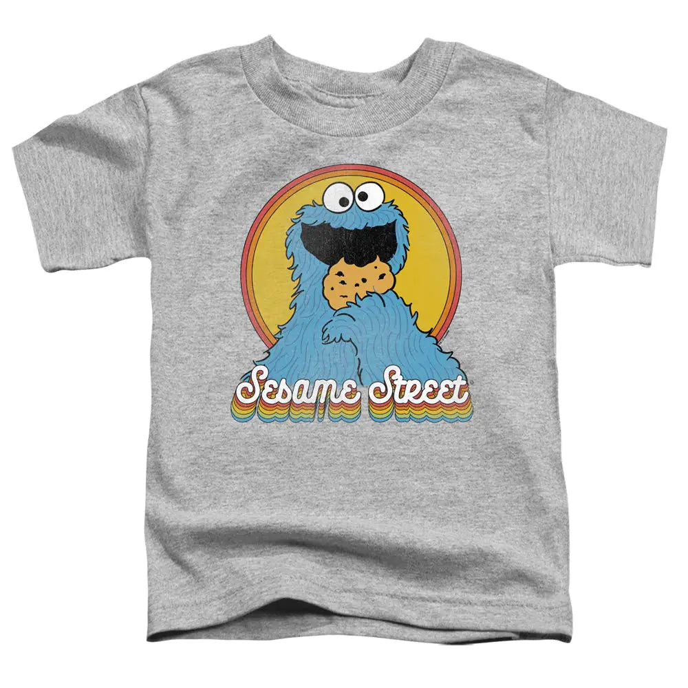 Trevco Sesame Street Cookie Monster Layers Unisex Toddler T Shirt for Boys and Girls Large (4T) Athletic Heather - My Store