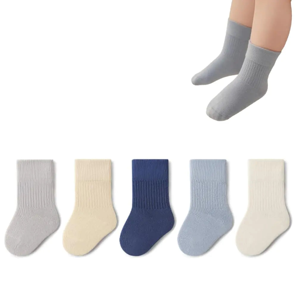 Socks for baby - Unisex Cotton Crew Socks 5-Pack