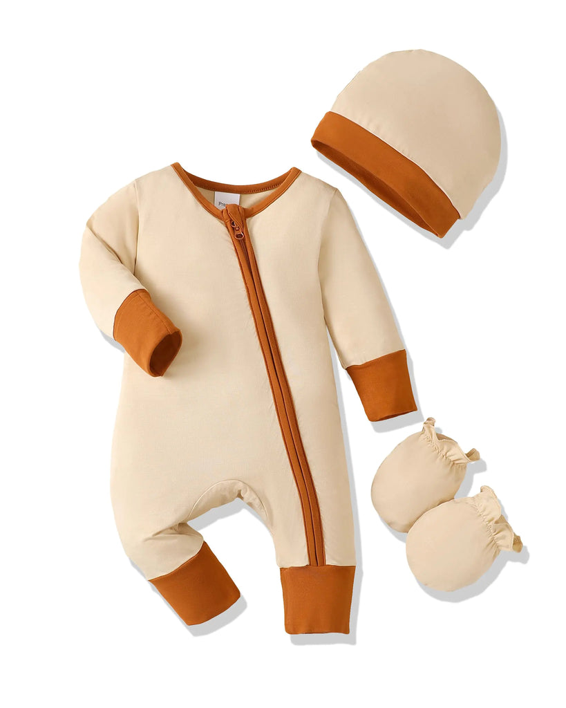 Yhnslsf Newborn Boy Clothes Infant Baby Rompers Boy Winter White Newborn Boy Outfits Long Sleeve Zipper Baby Boys Jumpsuit Romper Fall Newborn Boys Essentials - My Store