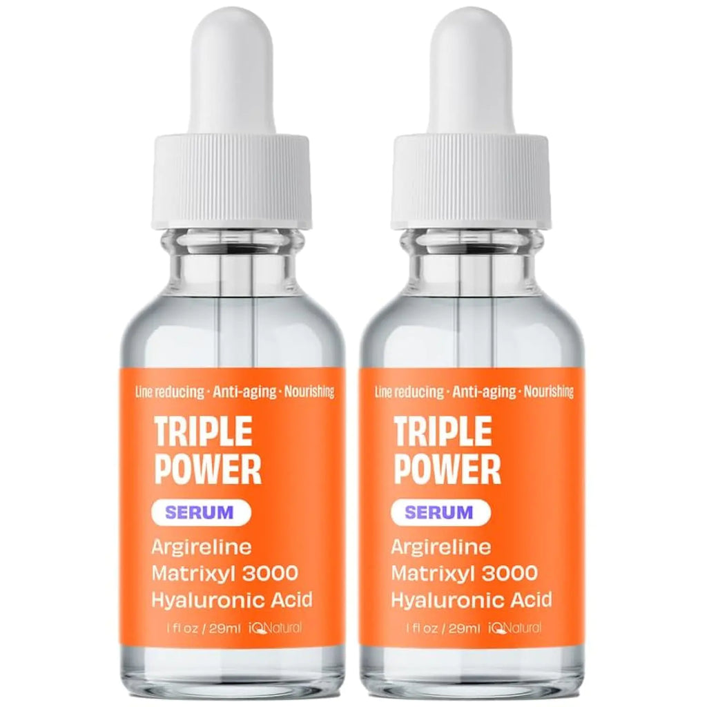 IQ Natural Martixyl 3000 Serum for Face Argireline Peptides Serum for Face Anti Aging Serum Argireline Serum Face Serum for Women Men Hydrating Serum for Face Matrixyl Serum – 1oz (2 PACK)