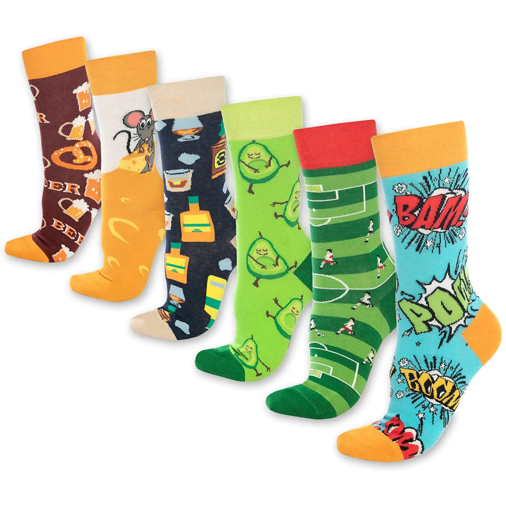 Colorful crew socks for baby in a breathable cotton blend with smooth toe seams