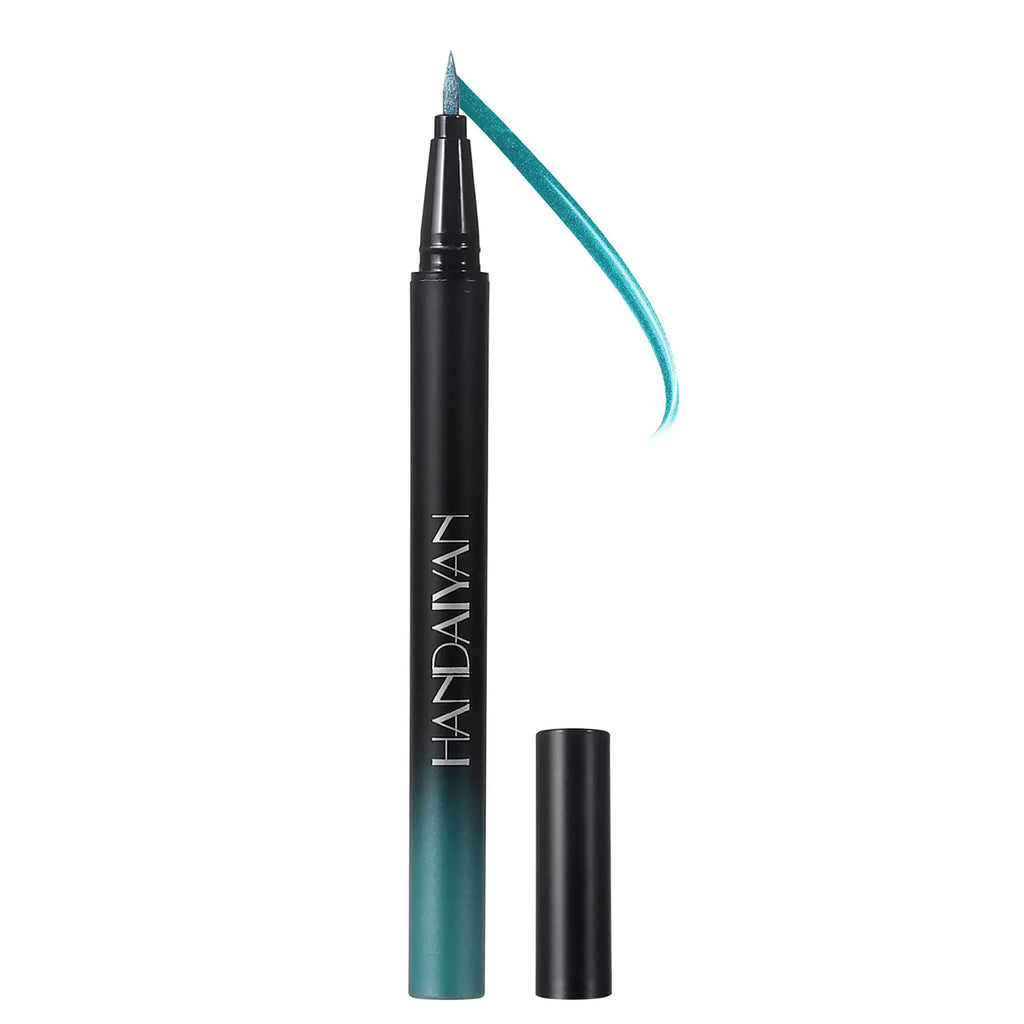 DekRion Liquid Eyeliner Pen Waterproof Eyeliner Long-lasting Eyeliner Metallic-Eyeliner Easy To Use White Black Red Brown Purple Colorful Eyeliner (Sky Blue)