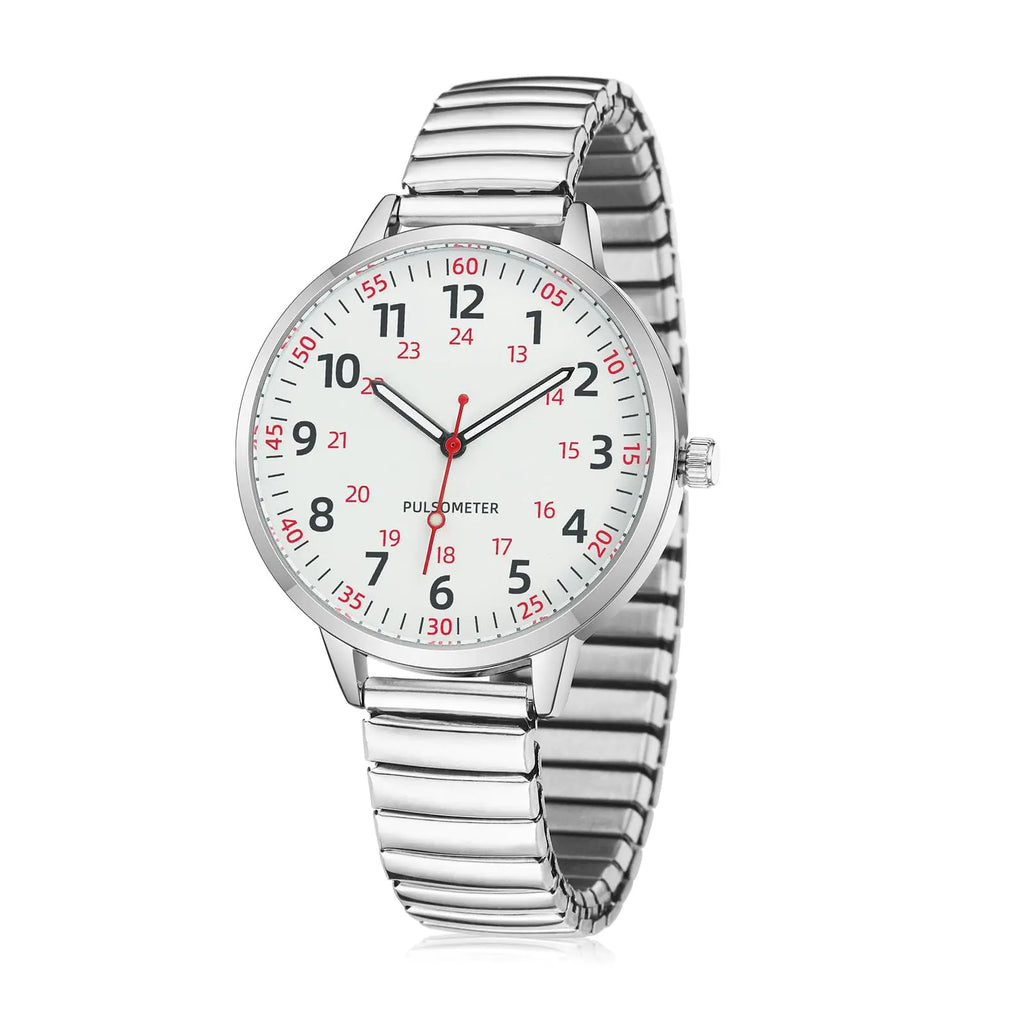 IBSO Women Easy Reader Analog Watch with Elastic Strap Ladies Quartz Stretch Band Watches (0052-C)