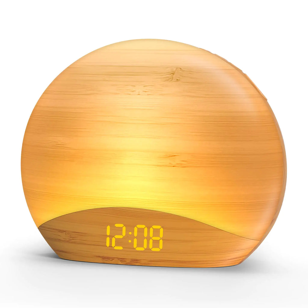 Smart clock with Bluetooth speaker and sunrise alarm features