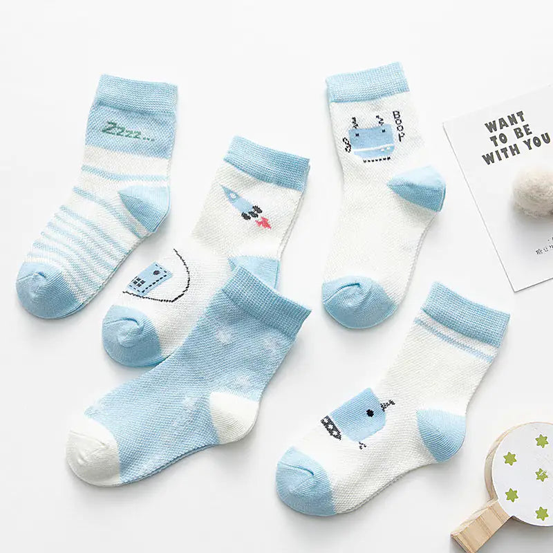 Cotton breathable male and female baby socks - My Store