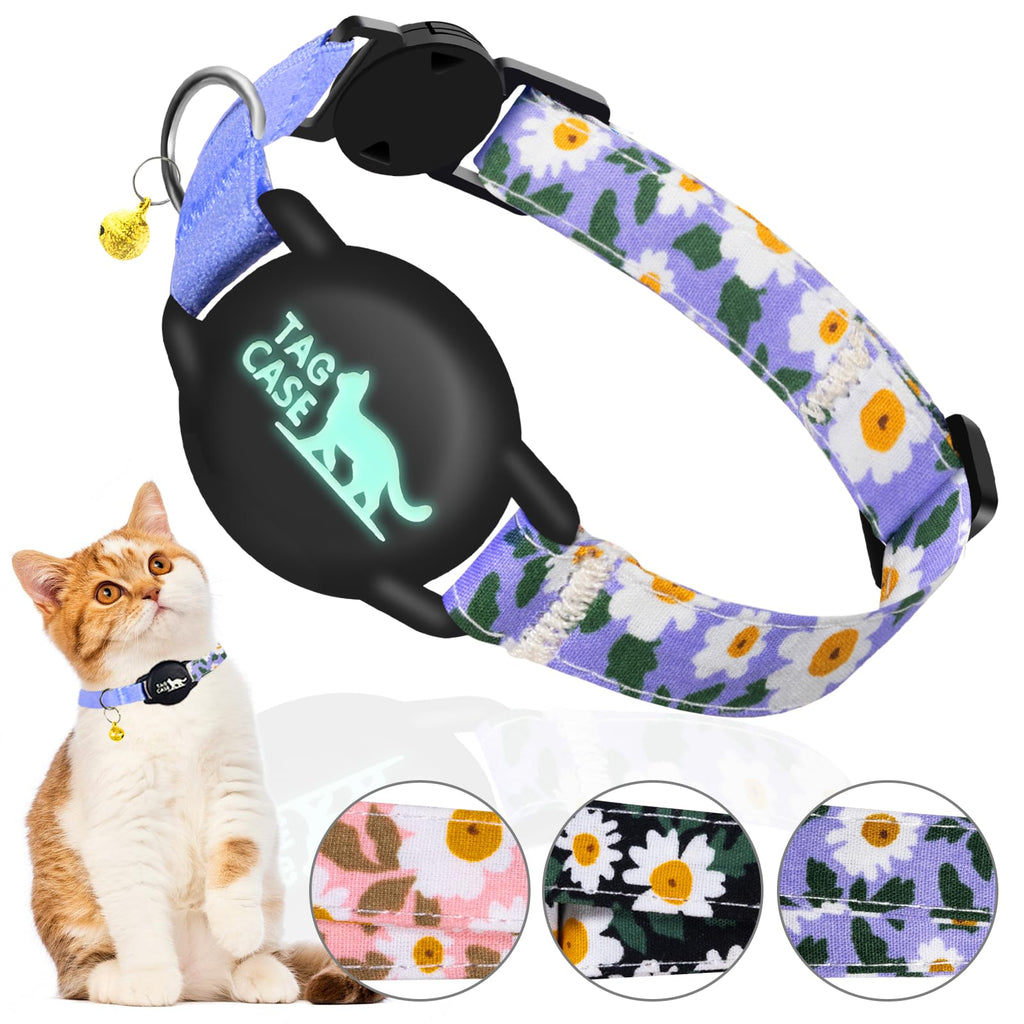 Cat collar with bell that is reflective and breakaway safe