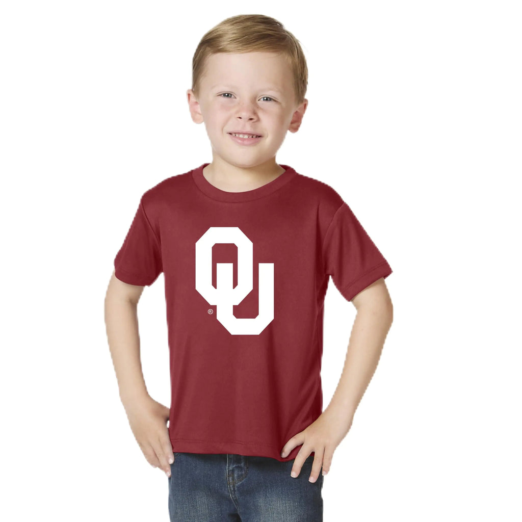 Little King NCAA Toddler Tech T-Shirt-Boys & Girls-Oklahoma-Crimson-3T Team Color - My Store