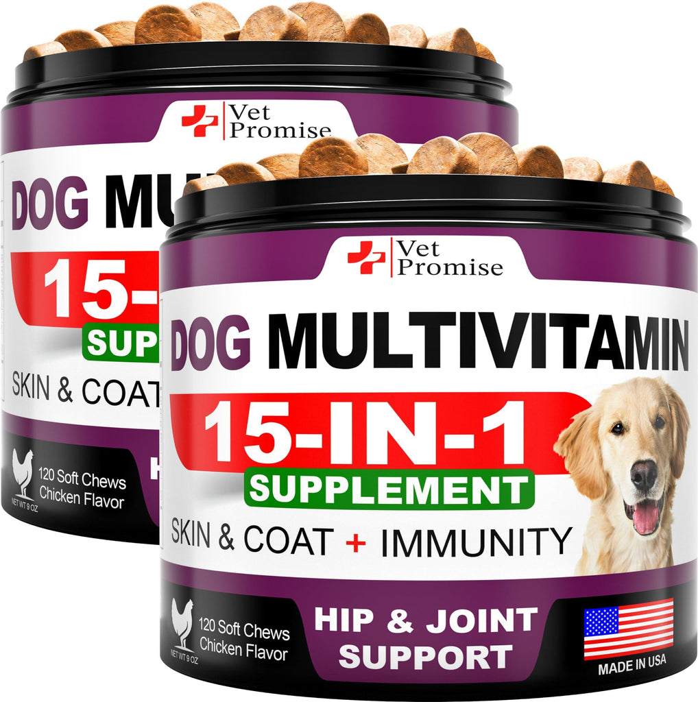 (2 Pack) Dog Multivitamin Chewable with Glucosamine   Dog Vitamins and - My Store
