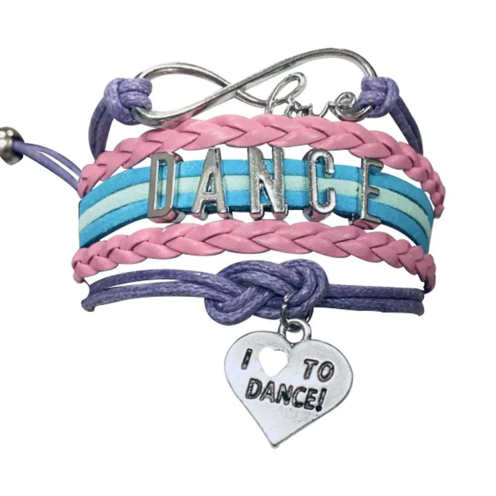 Sportybella Dance Bracelet- Dance Jewelry - Love Dance Charm Bracelet- Gift For Dance Recitals & Dancers