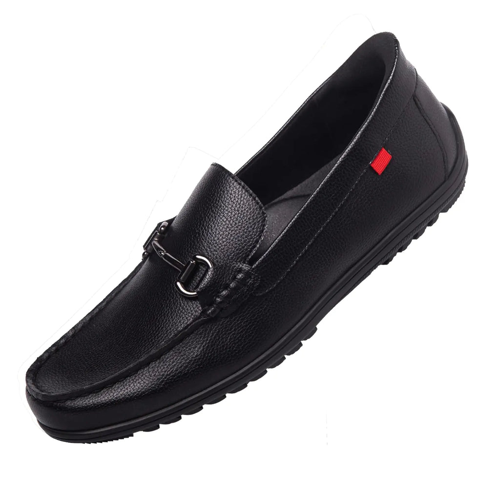 Marc Joseph New York Mens Hands Free Slip On Casual Loafers Shoes Lightweight Comfortable Buckle Driving Loafers for Men Black 9