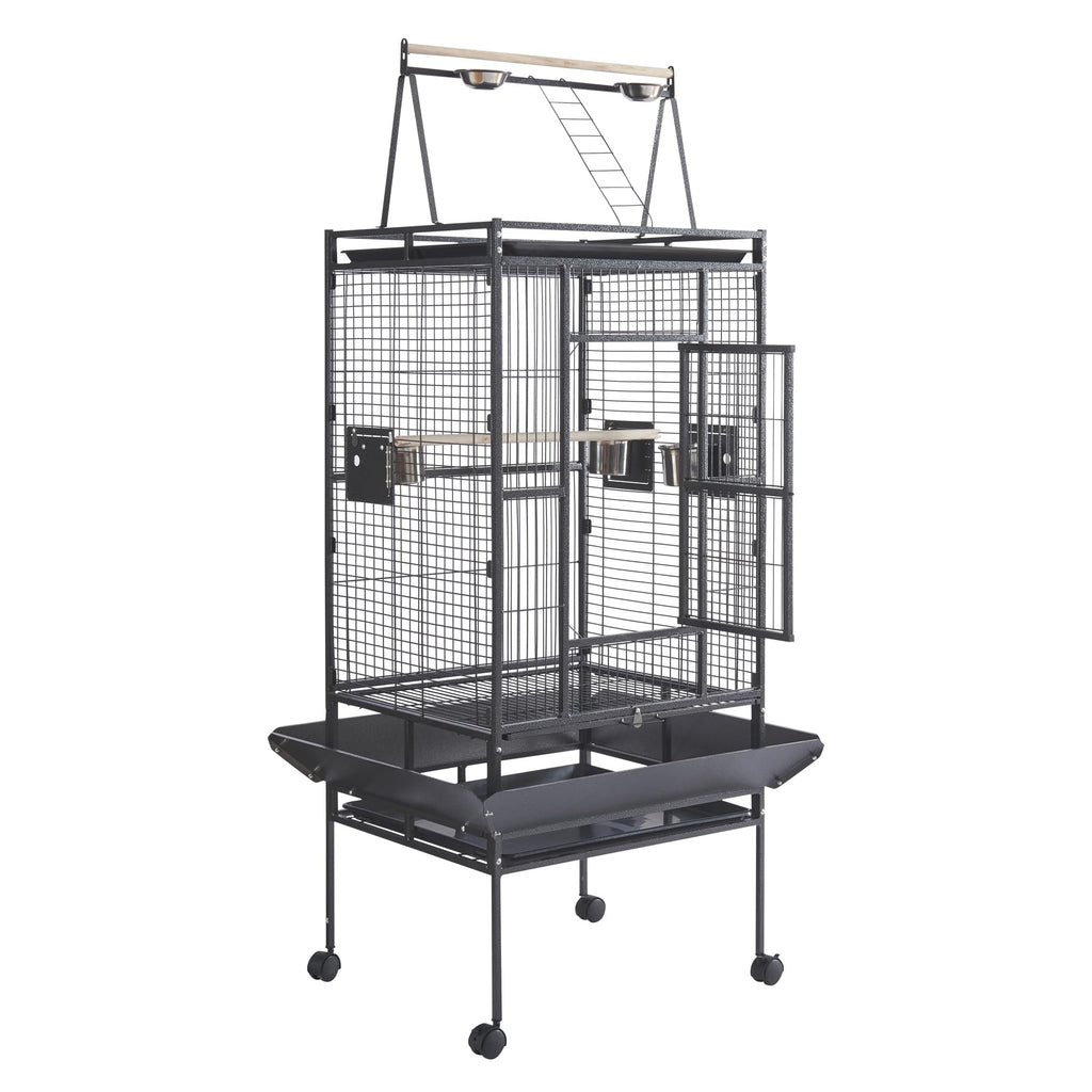 Panana Large Bird Cages Parrot Cage Wide Flight Metal Animal Cage for Budgie Parakeet Conure with Rolling Stand Wheels (69 inch Height)