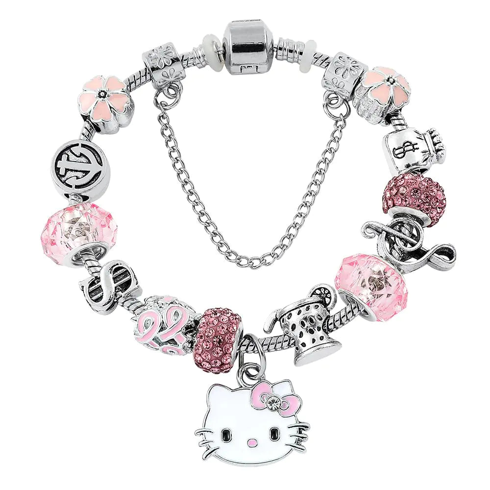 FOTN Charming Bracelet - Adorable and Stylish Chain Bangle Adjustable Stainless Steel Cuff Bracelet. Christmas Jewelry Present for Women and Best Friends
