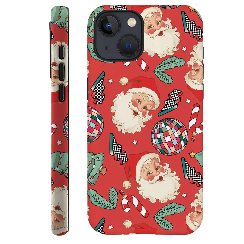 Generic Compatible with for iPhone 14 PlusChristmas Retro Boho Pattern Phone Case Anti-Scratch Cover Case for iPhone 14 Plus
