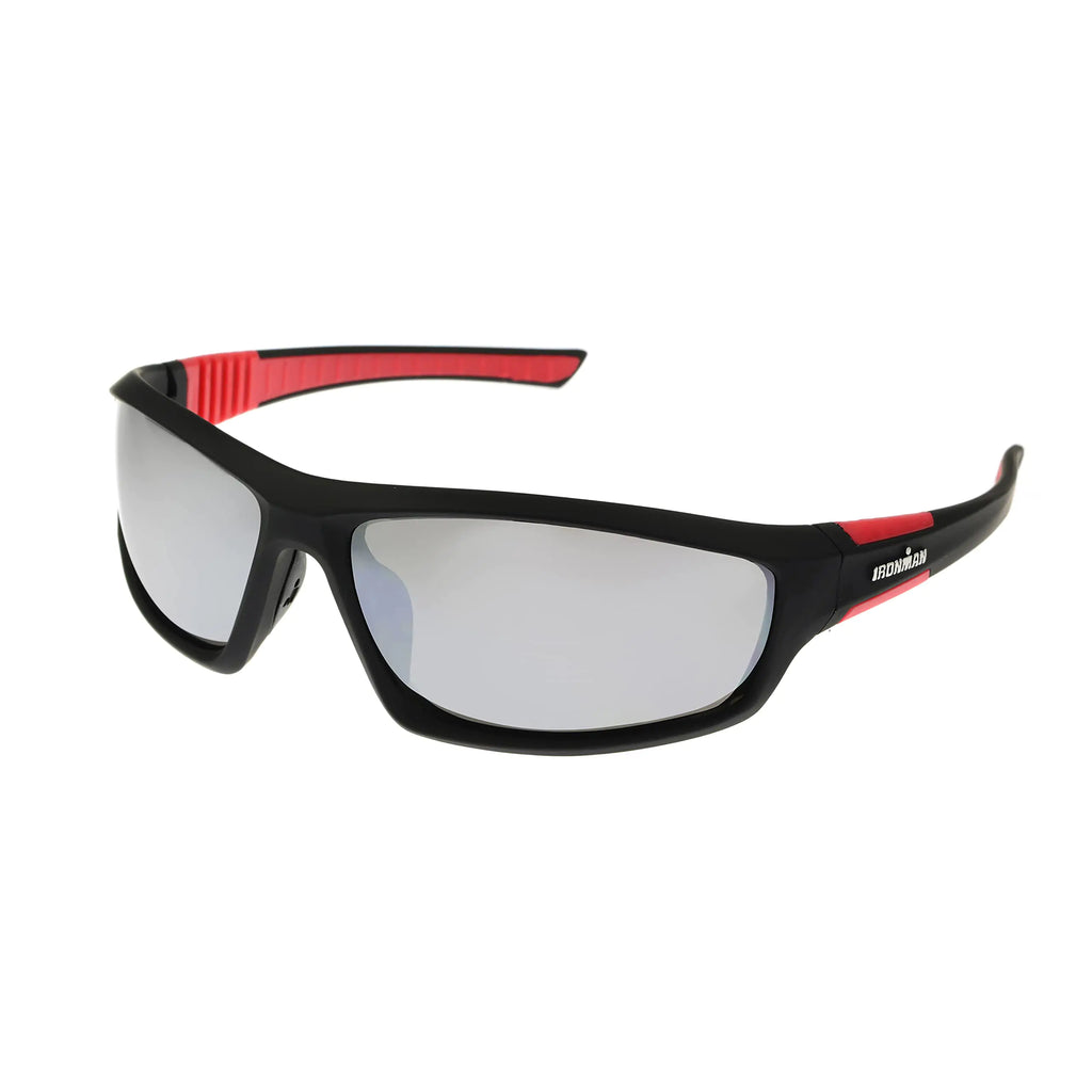 Ironman Dextro Wrap-Around Sport Sunglasses for Men Black 65mm