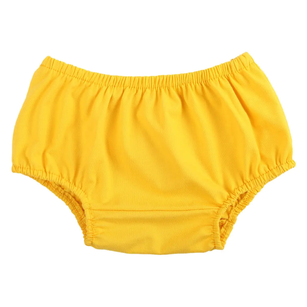 IBTOM CASTLE Baby Girls Boys Unisex Soft Cotton Ruffle Basic Diaper Cover Bloomers for Toddler Girl Shorts Briefs Panty Underwear Panties Yellow One Size - My Store