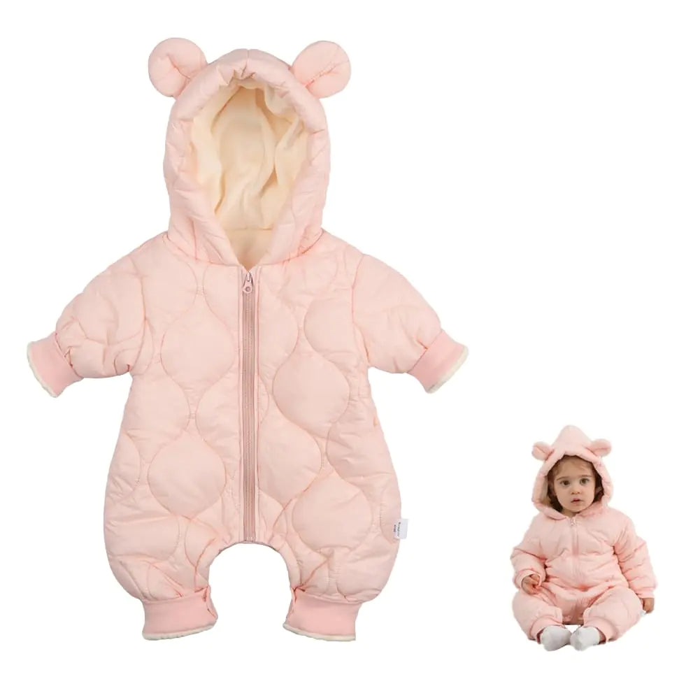 AiWMGL Baby Boys Girls Snowsuit Newborn Winter Jumpsuit Romper Clothes Coat Outwear Onepiece Onesie Hoodies Toddler - My Store