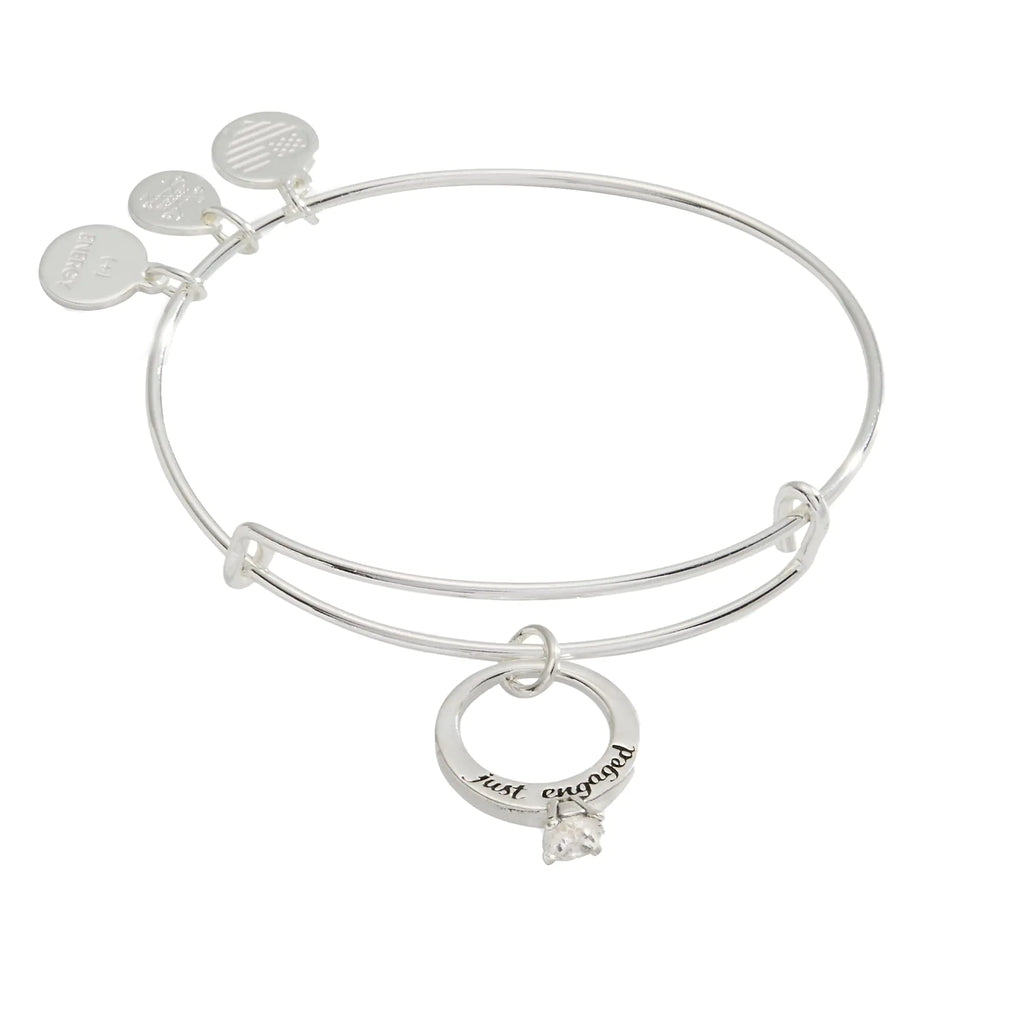 Alex and Ani Just Engaged Charm Bangle Bracelet