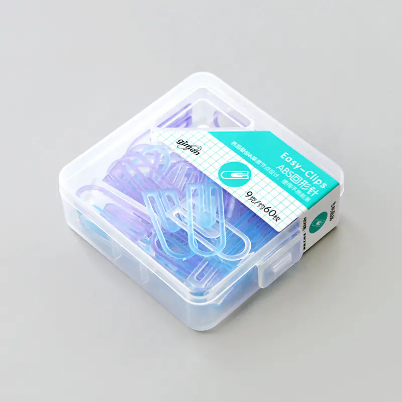 Colorful Paper Clips, ABS Binder Clips for Office Use