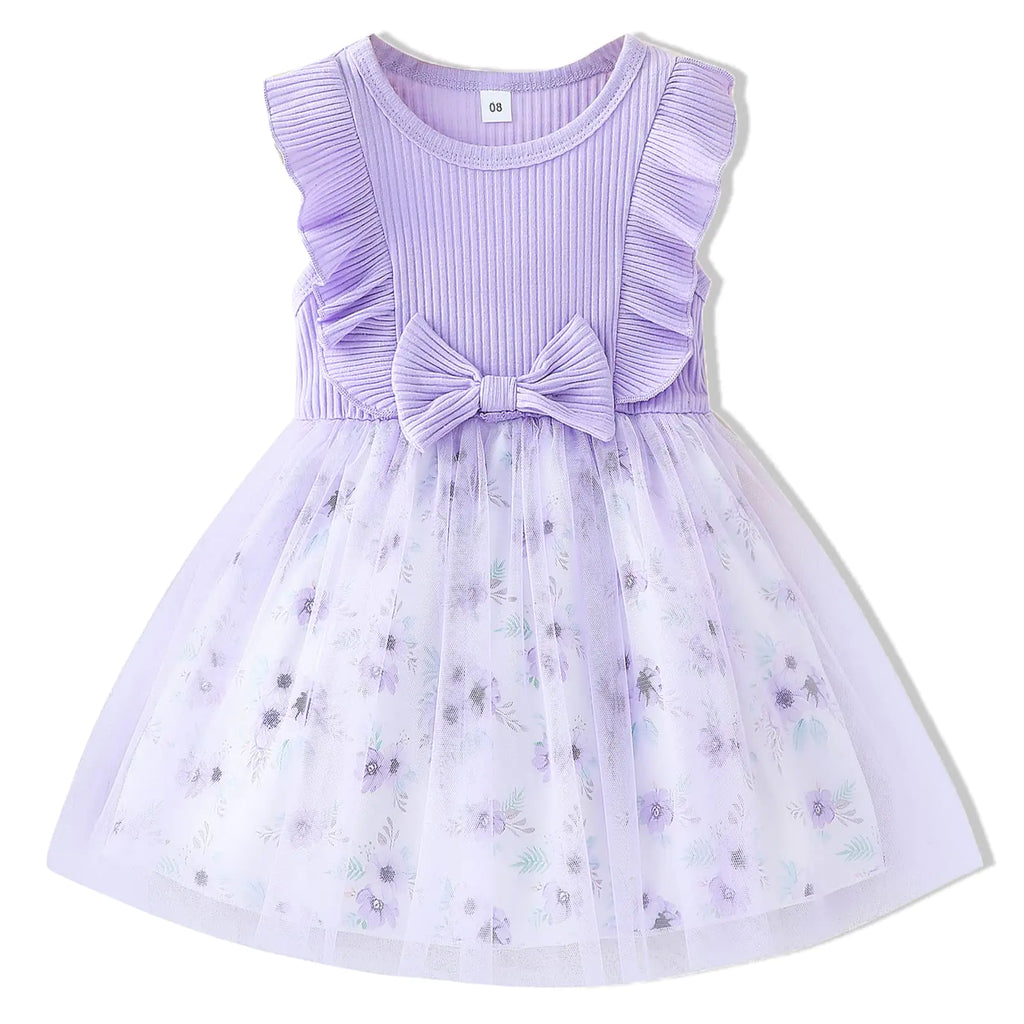 Gakizon Toddler Baby Girl Summer Dress Sleeveless Floral Dress Princess Party Dress Ruffle Sundress - My Store