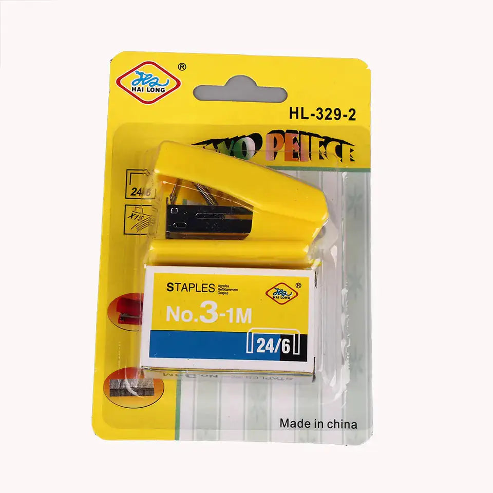 Colorful Plastic Manual Stapler 24/6 Set for Student