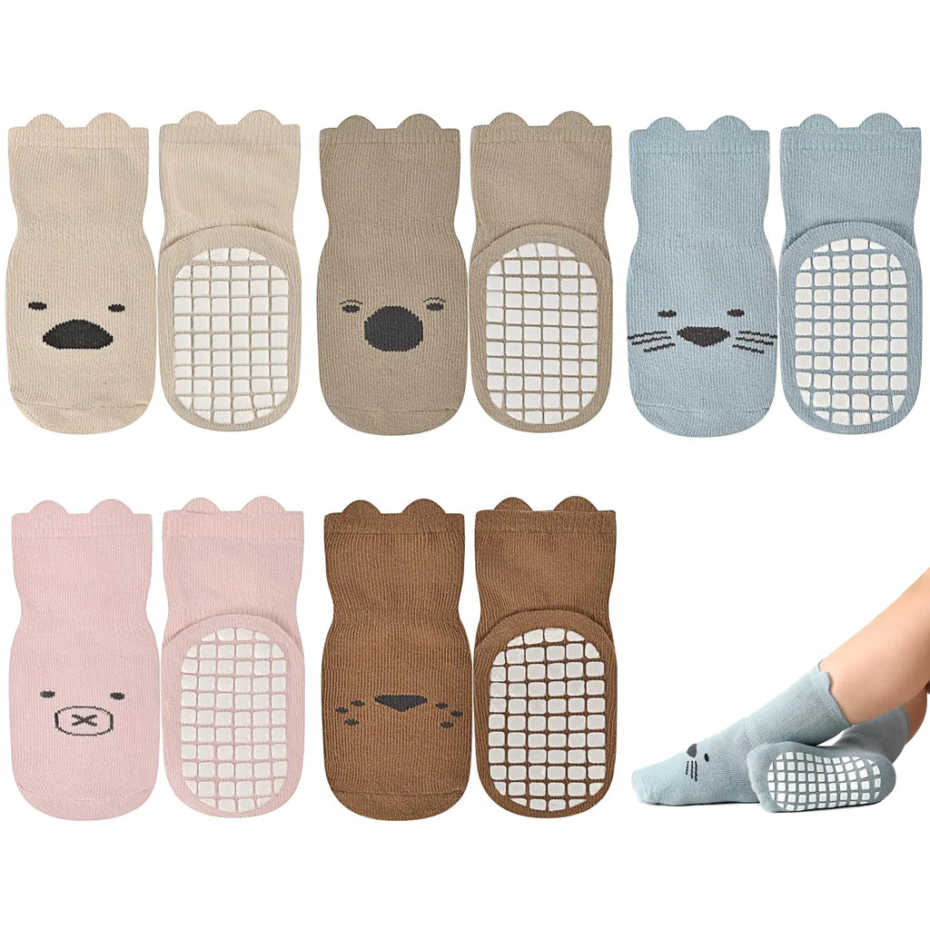 Socks for babies - Non-slip cotton toddler grip socks