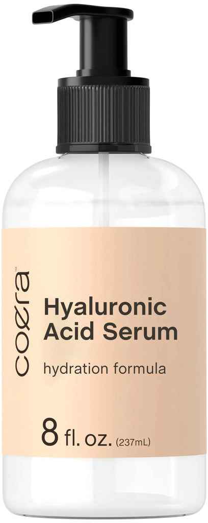 Hyaluronic acid moisturizer for radiant skin in 8 oz bottle
