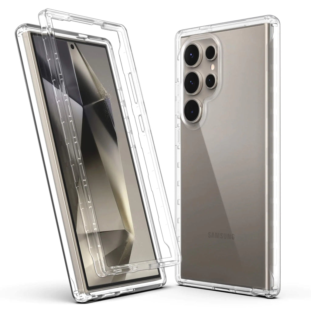 ULAK Clear for Galaxy S24 Utra Case Heavy Duty Shockproof Case Soft TPU Bumper Cover Transparent Protective Phone Case for Samsung Galaxy S24 Ultra 5G 6.8 inch - HD Clear