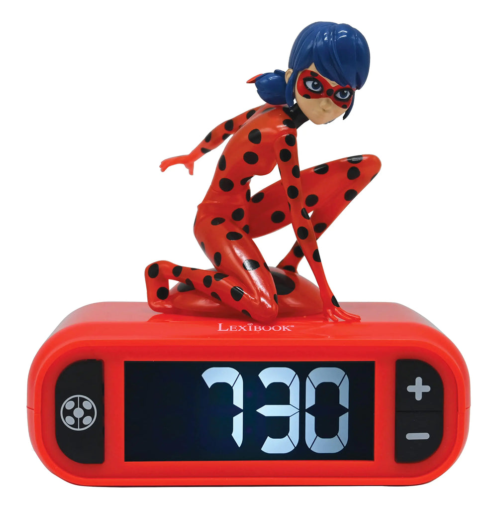 Smart clock featuring a Ladybug design with nightlight and sound effects