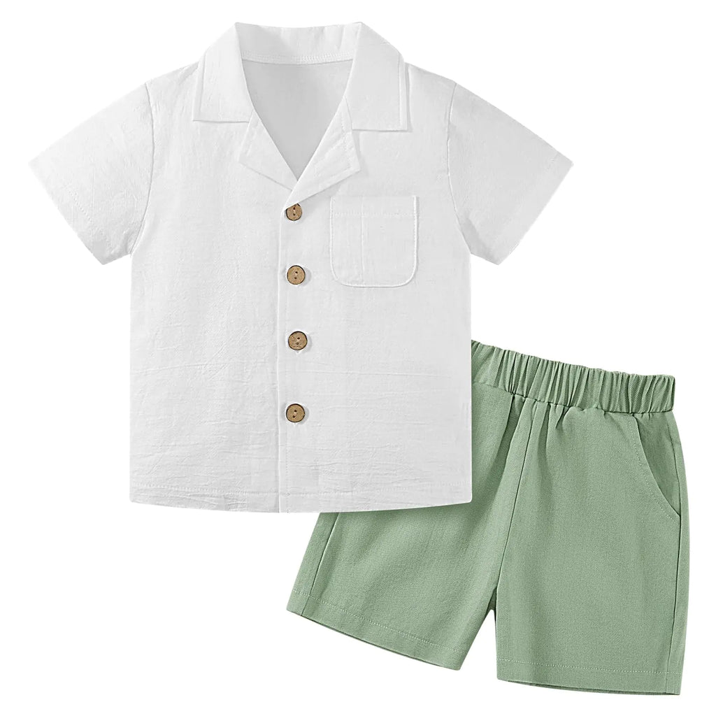 Toddler Boy Linen Summer Ensemble - My Store