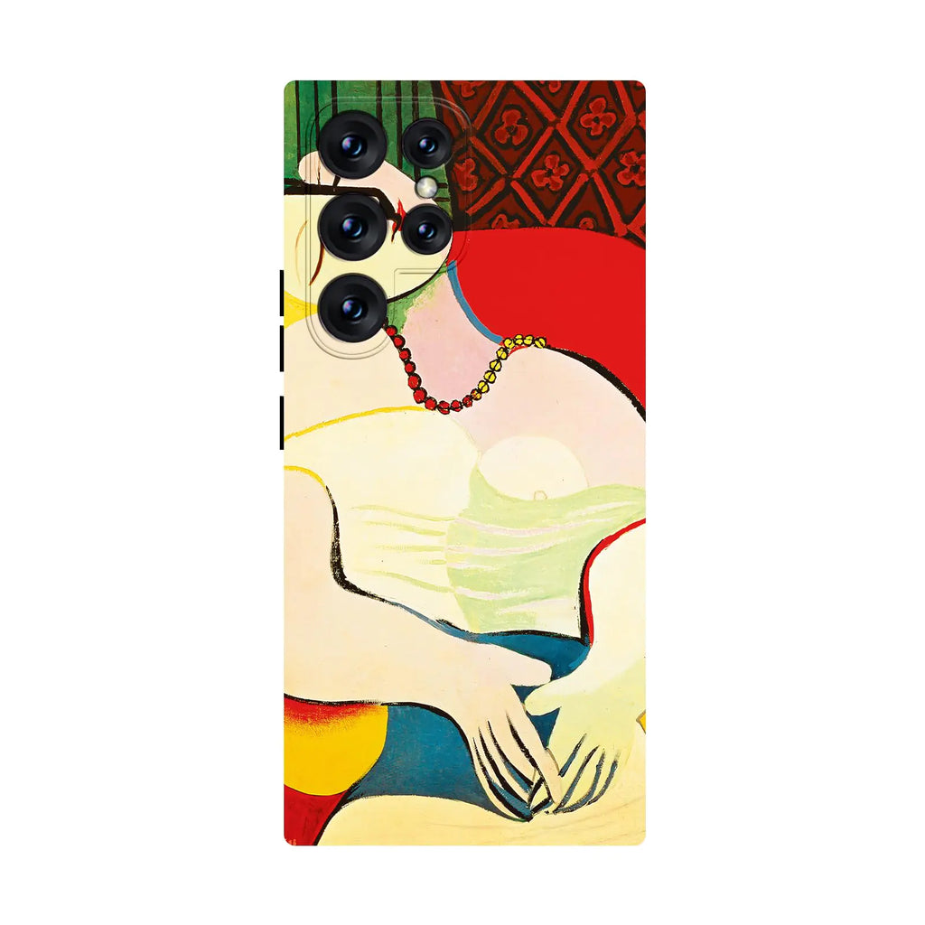 for Samsung S23 Ultra Case Cool Abstract Colorful Retro Aesthetic Picasso Phone Case for Women Girls Soft Slim Phone Cover