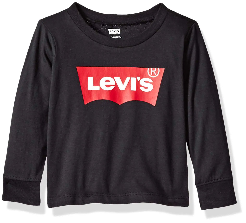 Levis Baby Boys Long Sleeve Graphic T-Shirt Black 24M - My Store