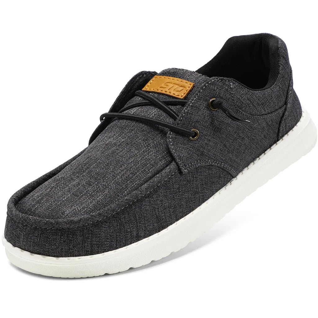 STQ Men Orthopedic Loafers Slip on Casual Shoes with Arch Support Sneakers for Standing All Day Charcoal Grey Size 9